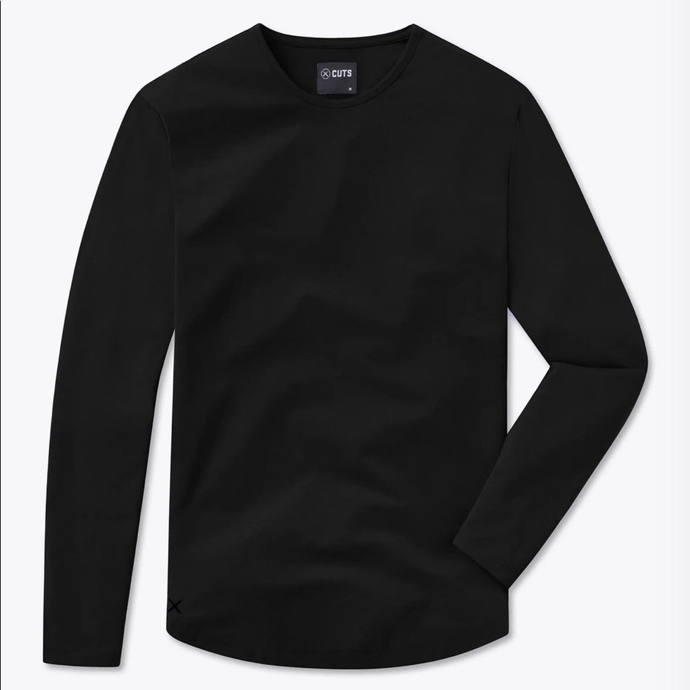 Cuts signature fit black long sleeve shirt signature fit.New without tags